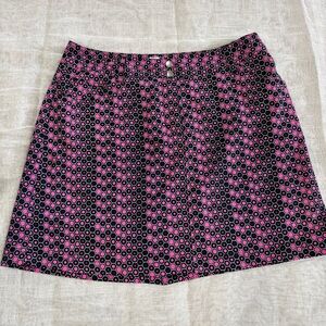 Slazenger Golf Skort/Skirt Womens Size 4 Geometric Print Pockets